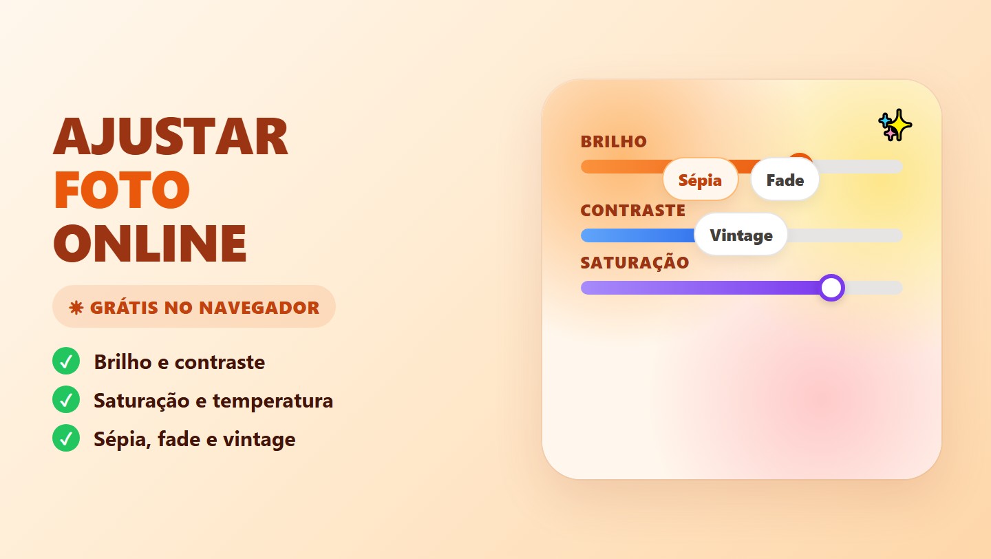 Ajustar brilho, contraste e saturação online grátis