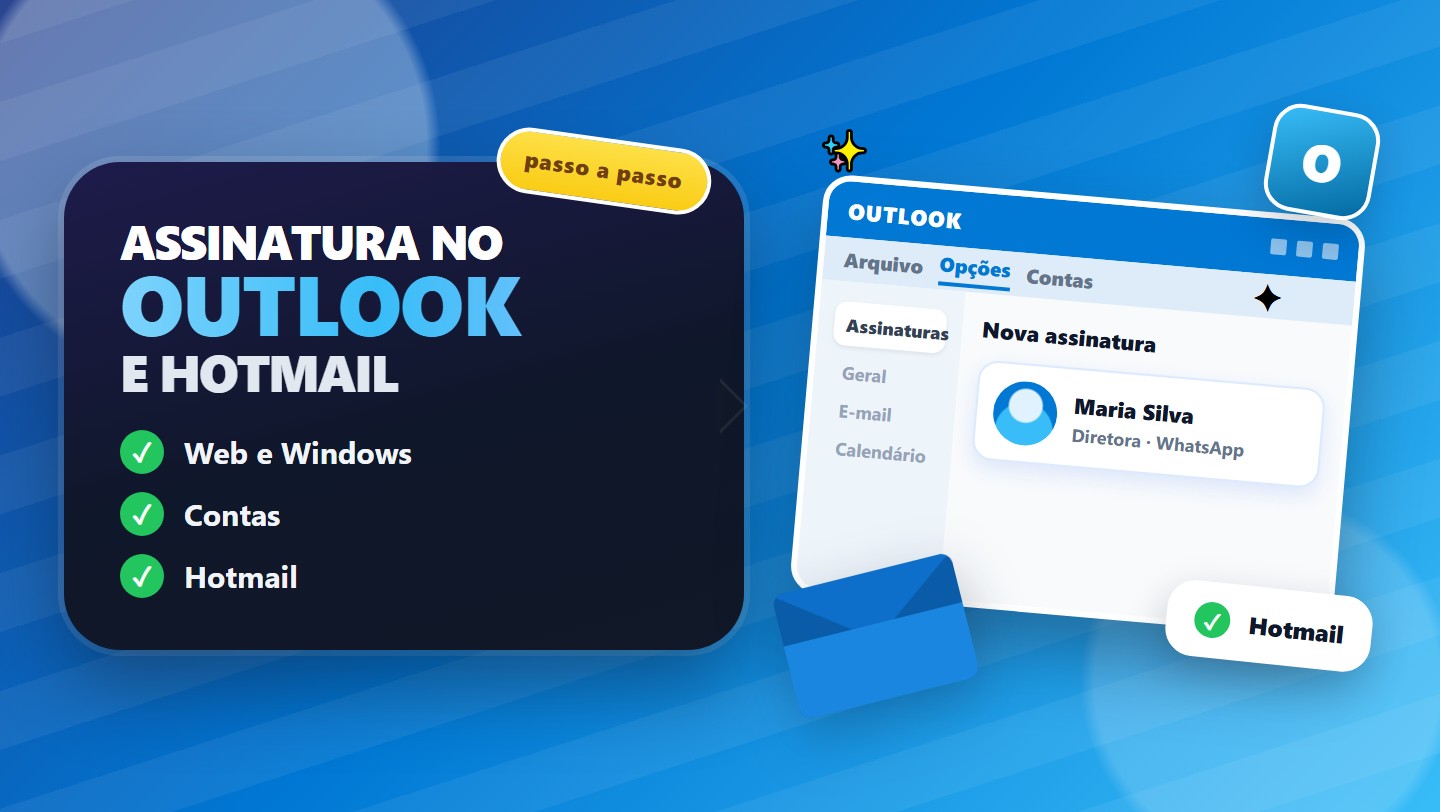 Como colocar assinatura no Outlook e Hotmail (2026)