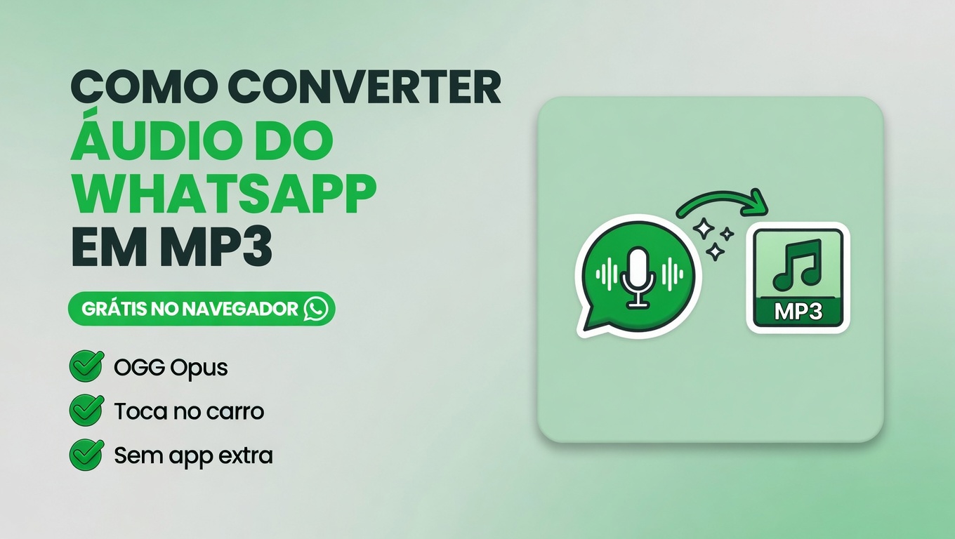 Como converter áudio do WhatsApp em MP3