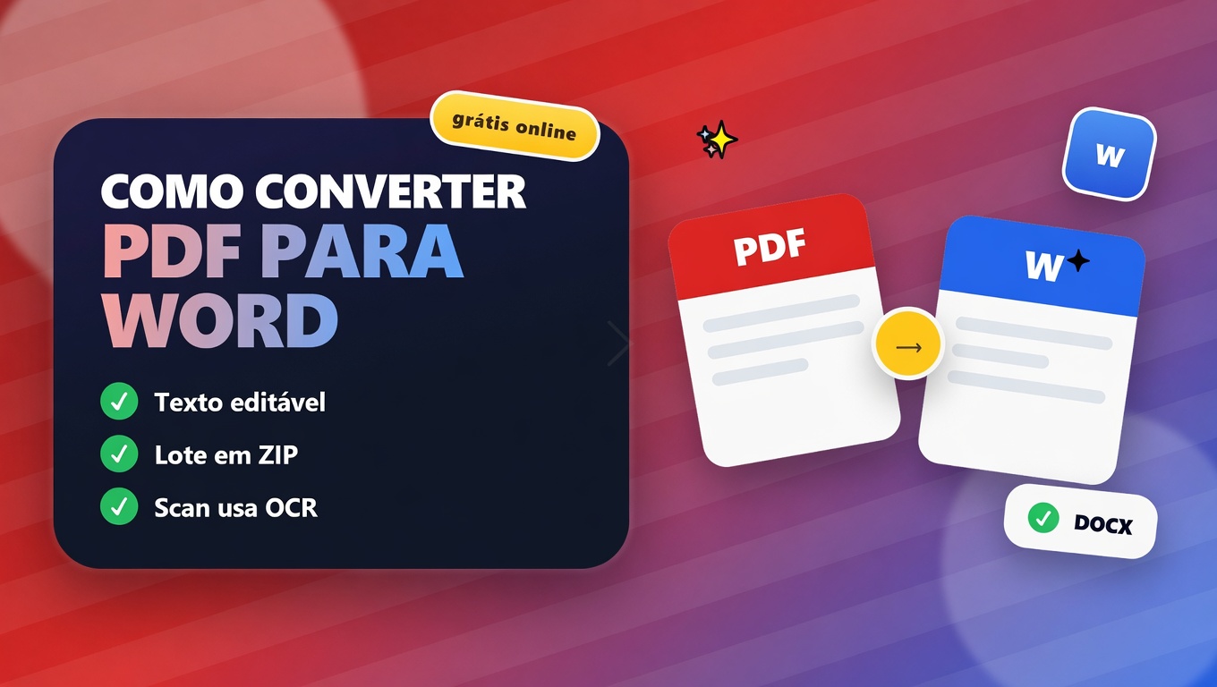 Como converter PDF para Word online grátis