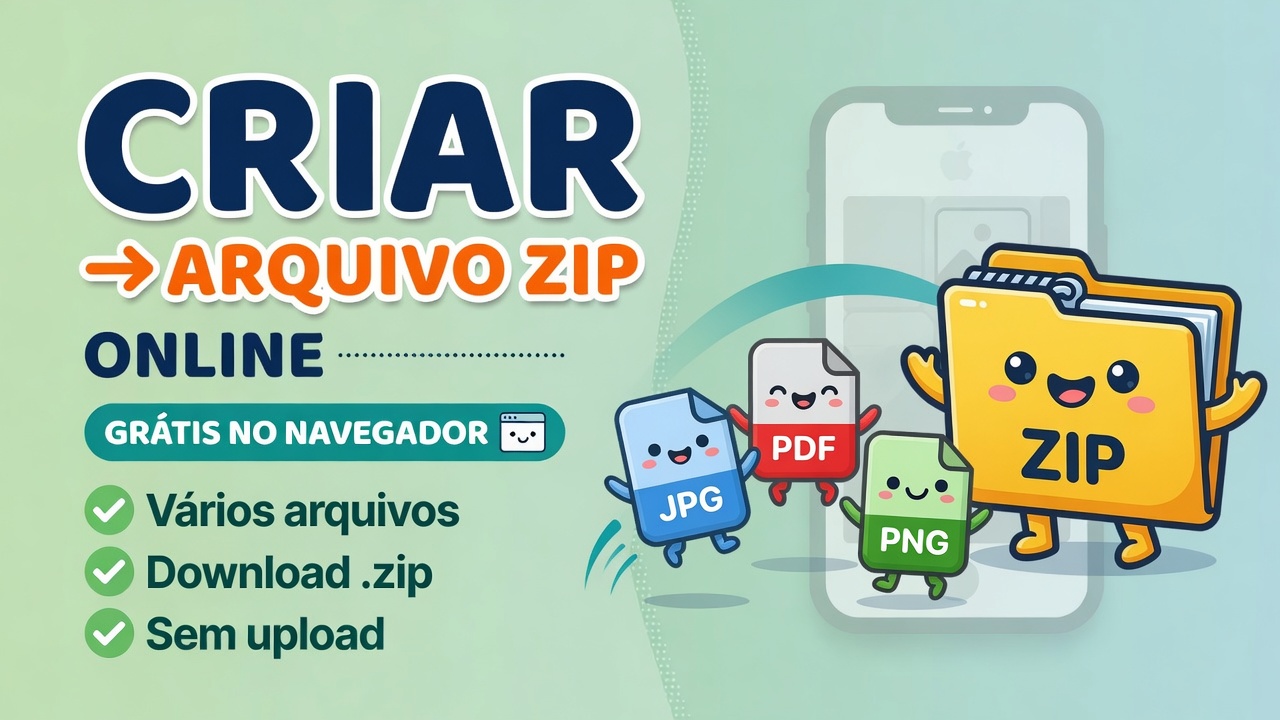 Criar Arquivo ZIP Online Grátis - Compactar no Navegador