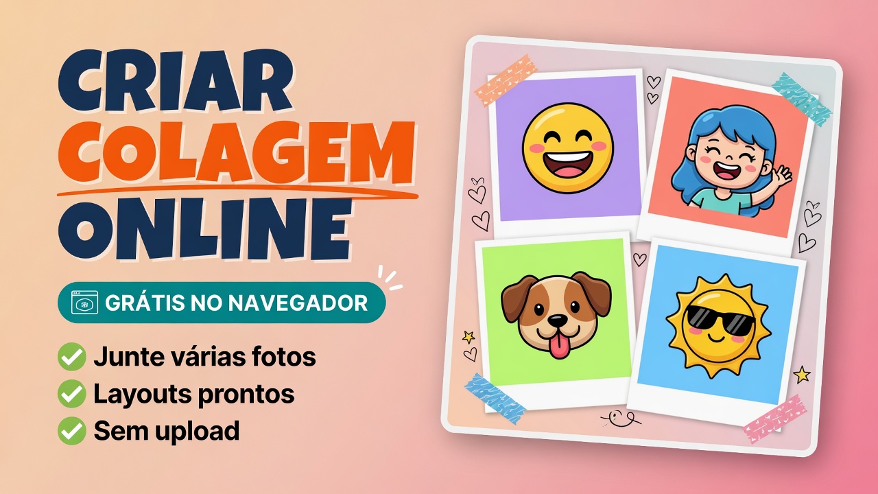 Criar Colagem Online Grátis - Juntar Fotos em Grade