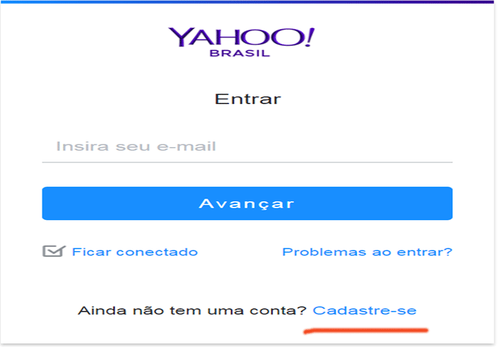 Como criar um e-mail do Yahoo