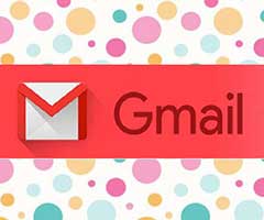 Logo Gmail com diversos pontos
