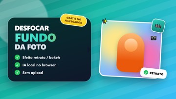 Desfocar fundo de foto online grátis