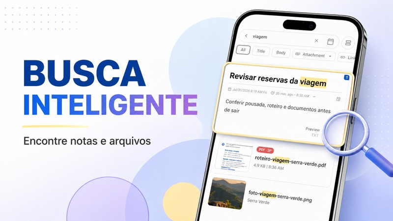 Como usar a busca inteligente do DicaNote
