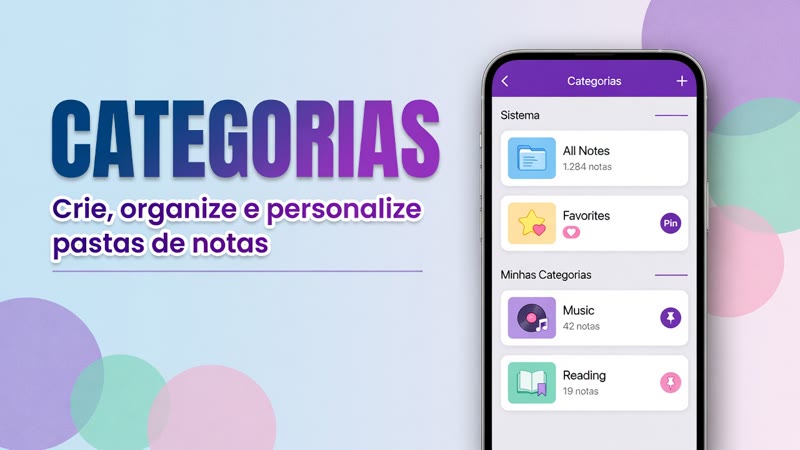 Como usar a pÃ¡gina de categorias no DicaNote