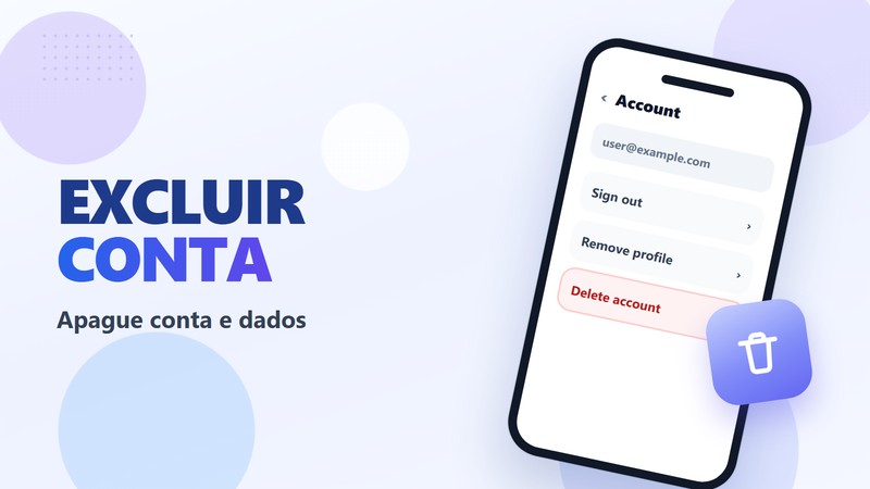 Excluir conta e dados do DicaNote
