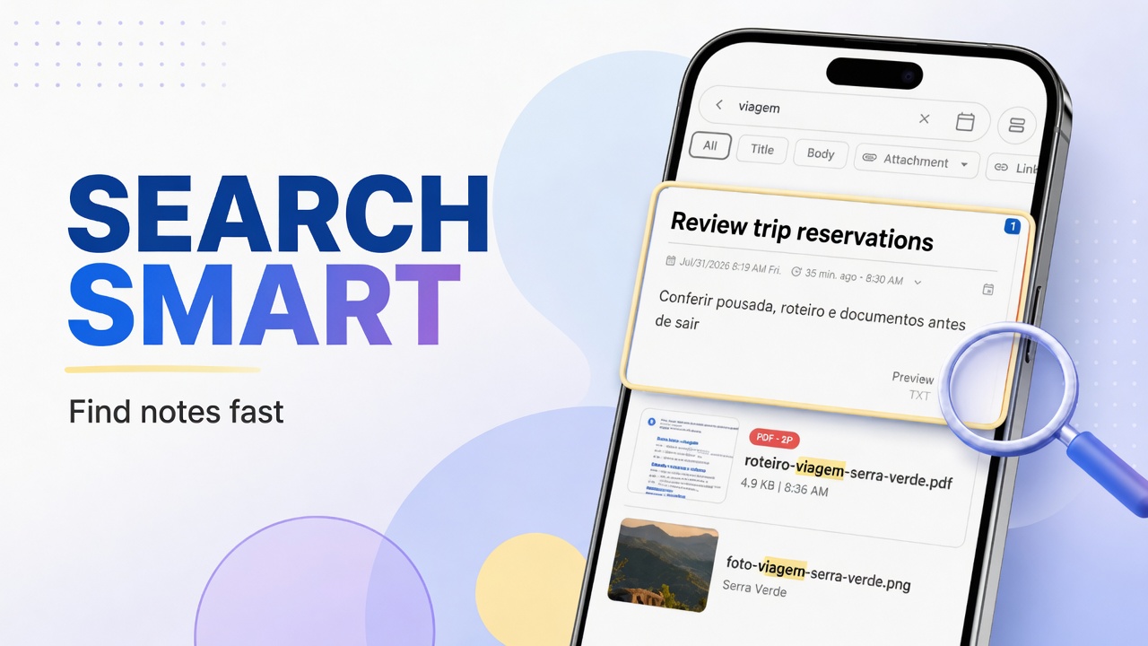 How to use smart search in DicaNote