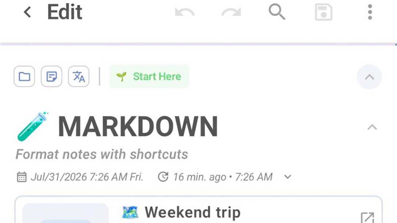 How to use Markdown in DicaNote
