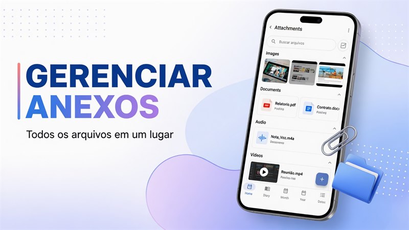 Como gerenciar todos os anexos no DicaNote