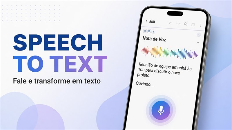 Como usar Speech to text no DicaNote