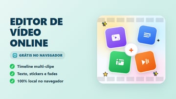 Editor de Vídeo Online Grátis - Timeline no Navegador