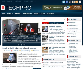 Premiumbloggertemplates techpro blogger template