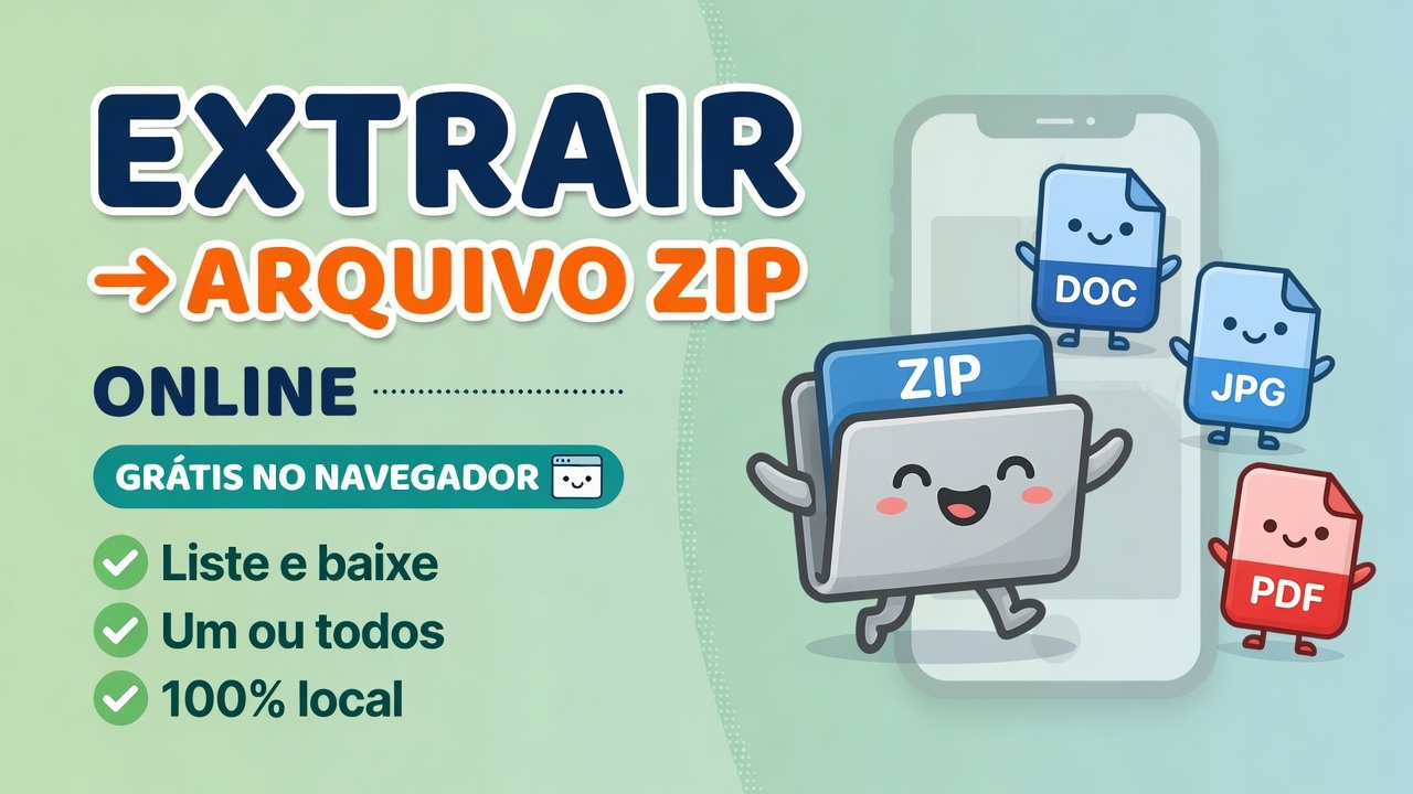 Extrair Arquivo ZIP Online Grátis - Abrir ZIP no Navegador