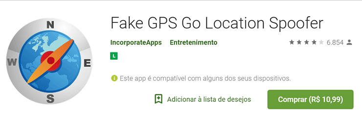 App para Falsificar local GPS no celular