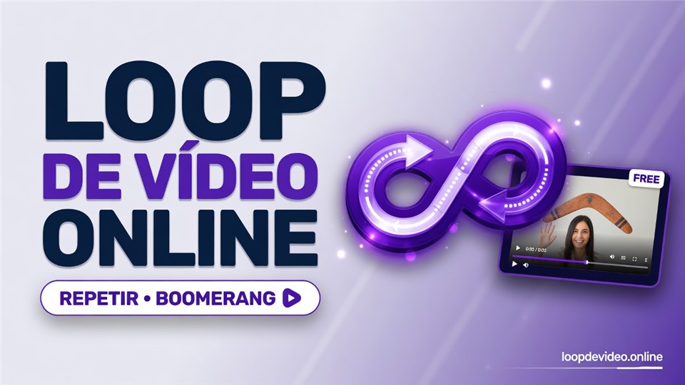 Loop de Vídeo Online Grátis - Repetir Vídeo no Navegador