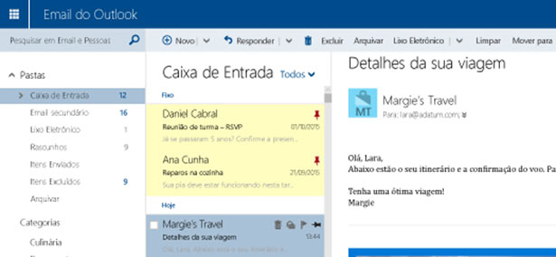 Melhor email grátis outlook.com