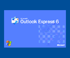 Tela de abertura do Outlook Express 6