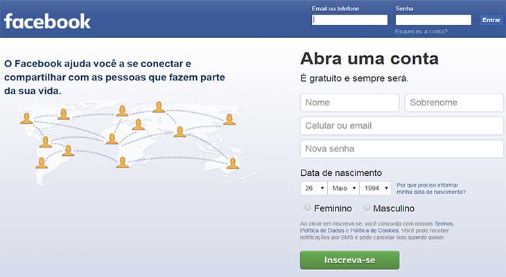 Página oficial Facebook Brasil