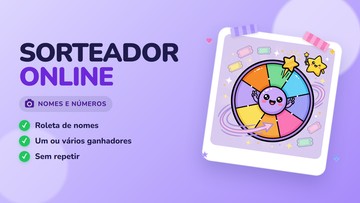 Sorteador online de nomes, números e times