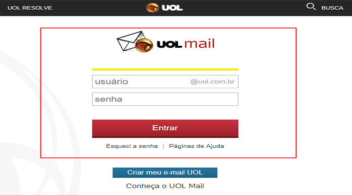 E-mail UOL