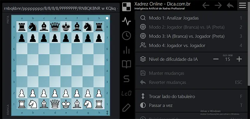 FORTE PROGRAMA DE XADREZ ONLINE GRATUITO (Lichess, Stockfish) 